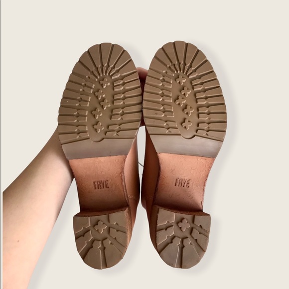 Frye Karen Rose Leather Combat LaceUp Ankle Boots - Picture 16 of 16